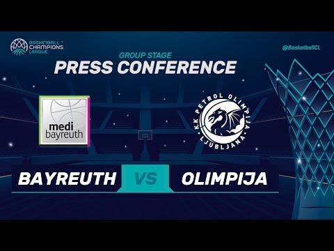 medi Bayreuth v Petrol Olimpija - Press Conference - Basketball Champions League 2017-18