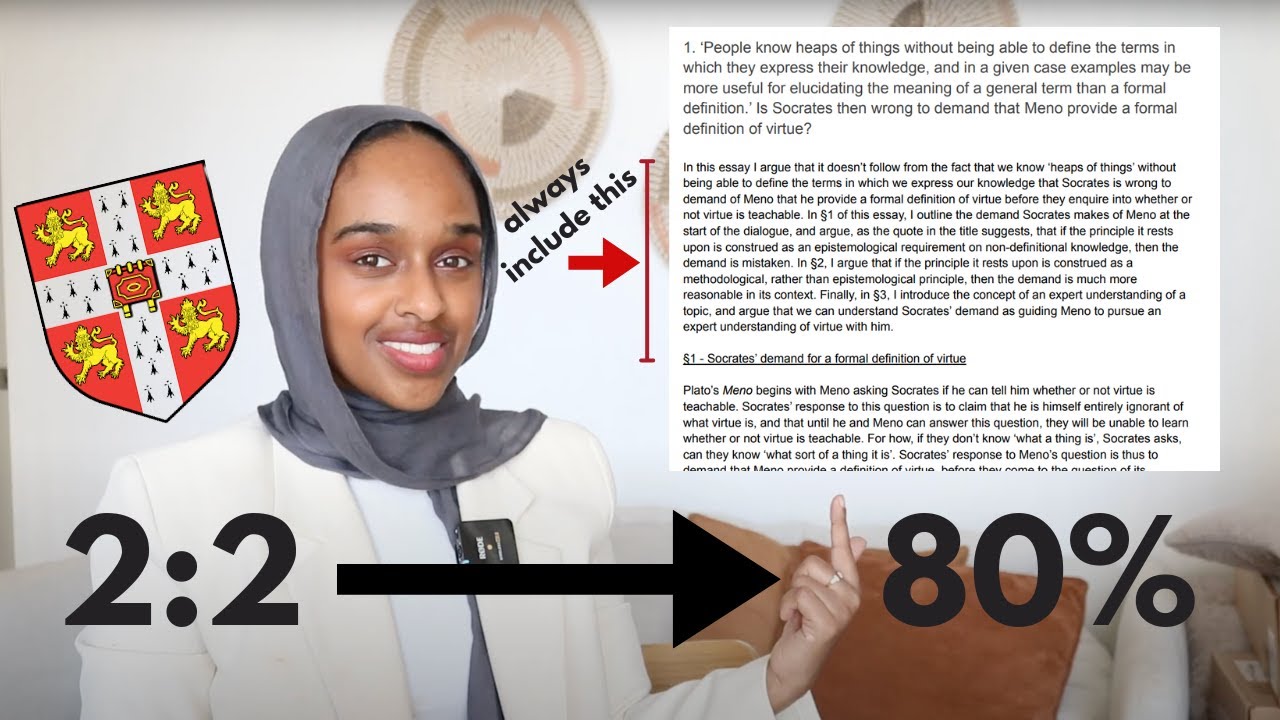 The Essay Tip They’re NOT Telling You | How To Go From A 2:2 to 80% At Cambridge University