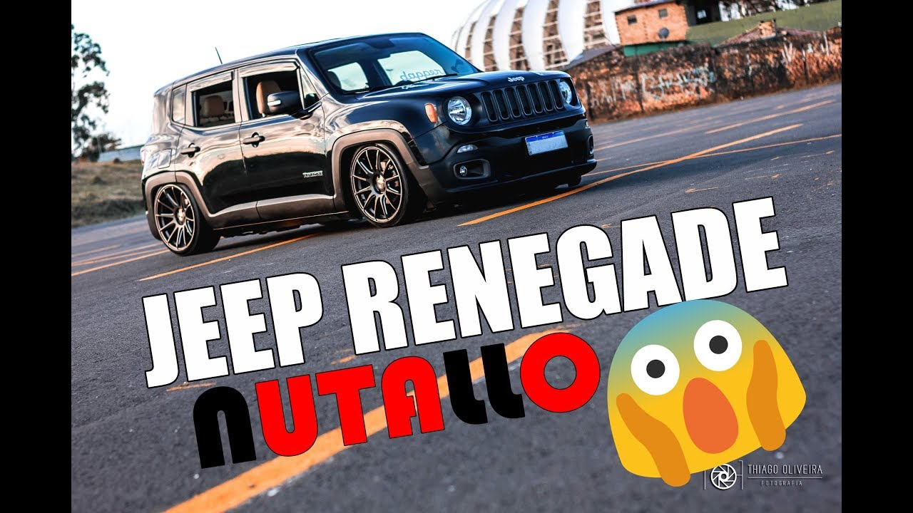 1º JEEP RENEGADE REBAIXADA do Brasil! Suspensão a ar + RODA 20"