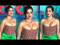Monalisa Flaunts Her Deep Cleavage In Open Dress Arrive With Husband Vikrant At Apharan 2 Screening