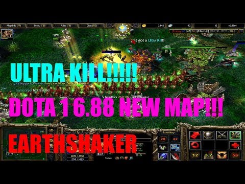 Dota 1 6.88 new map - Earthshaker ULTRA KILL!!!!!!c
