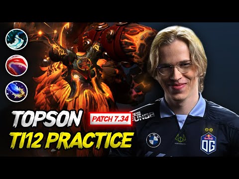 TOPSON DESTROYING PUBS WITH EARTHSHAKER MID | TI12 PRACTICE 🔥🔥🔥