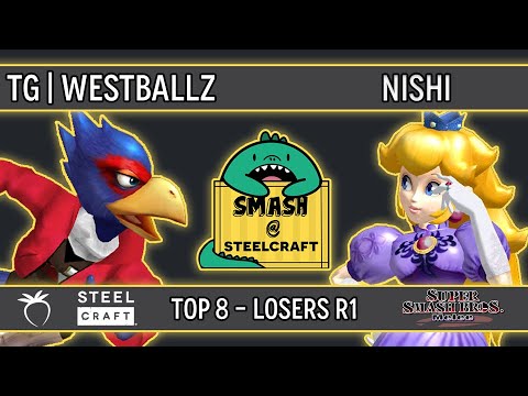 SteelCraft GG - TG | Westballz (Falco) VS Nishi (Peach) - SSBM - Top 8 (Losers Round 1)