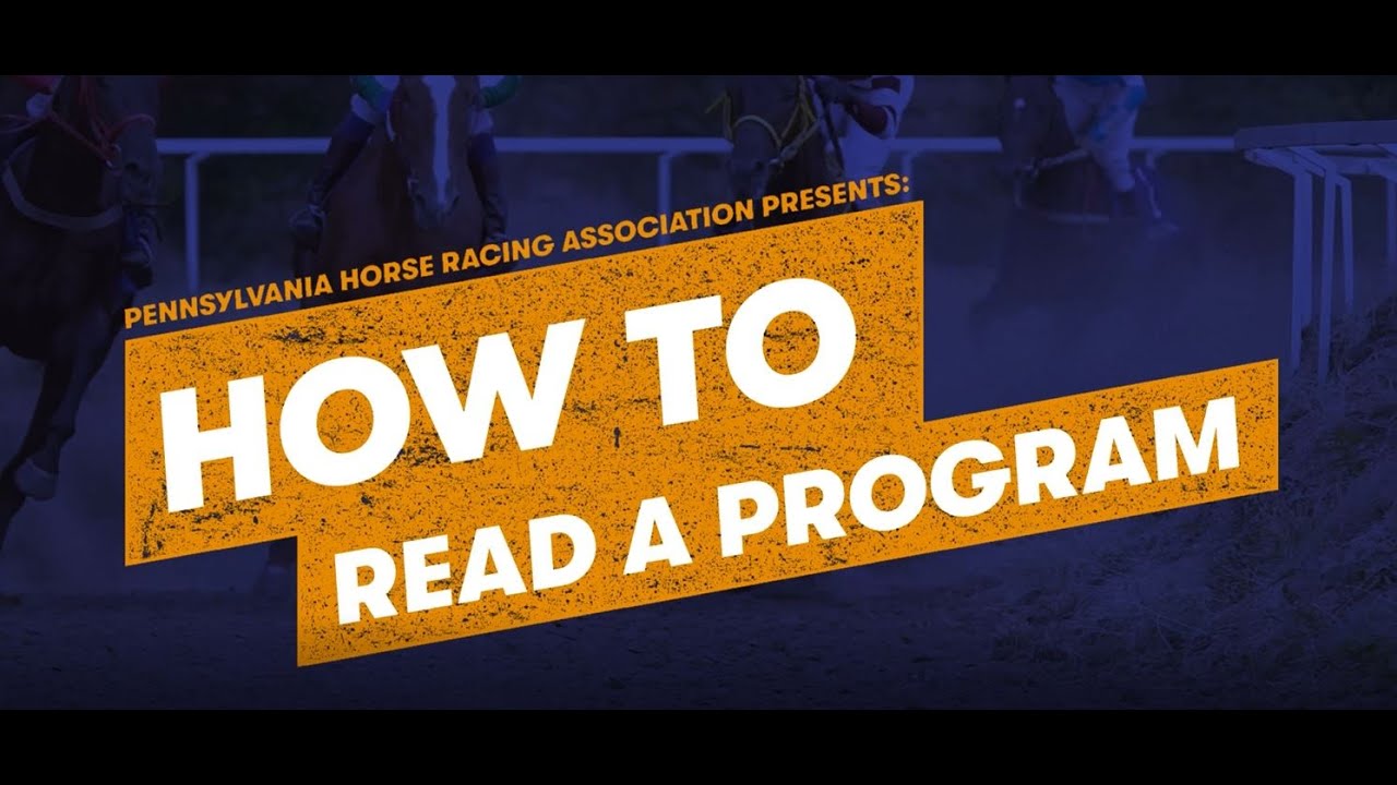 How to read a racing program