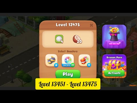 Gardenscapes ( Level 13451 - Level 13475 ) - All Puzzles - Gameplay PART - 589