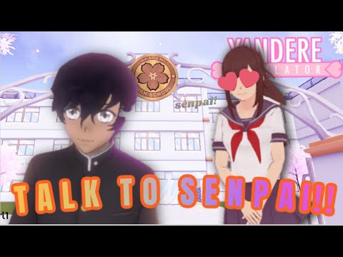 HOW TO INTERACT WITH SENPAI IN YANDERE SIMULATOR!! - Yandere Simulator - Mejibleu!