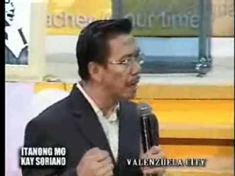 Itanong mo kay Soriano: Dapat bang magtalo talo ang lahat ng relihiyon at magsiraan?