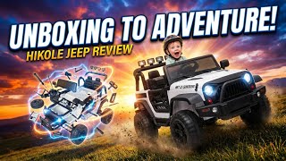 Hikole Jeep Unboxing, Assembly, and Review - Ride on Car