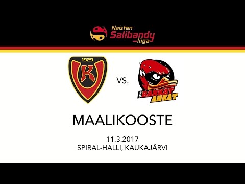 Naisten Liiga: Koovee-SSRA, 11.3.2017, Maalikooste