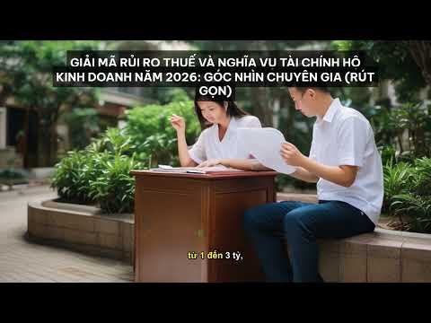 Giải Mã Rủi Ro Thuế và Nghĩa Vụ Tài Chính Hộ Kinh Doanh Năm 2026: Góc Nhìn Chuyên Gia [Tóm Tắt]