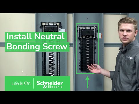 Video: How does the neutral get bonded to the enclosure, for service entrance applications, in a high amp (150 A and above) QO or HOMELINE load center?