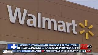 Walmart store managers make $175,000 annually on average