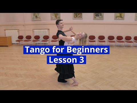 Tango for Beginners Lesson 3 | Natural Promenade Turn to Rock Turn