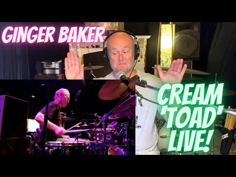 Drum Teacher Reaction & Analysis: GINGER BAKER | Cream - 'Toad' (Live at Royal Albert Hall 2005)