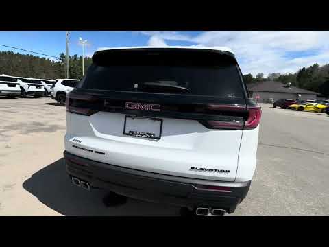 2026 GMC Acadia AWD Elevation in White for sale at Boyer Chevrolet Buick GMC Bancroft in Bancroft, ON