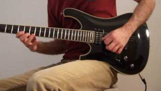 Video thumbnail for Schecter 006 Blackjack lefty Demo by VIDI