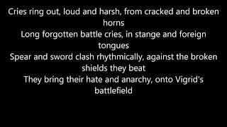 Amon Amarth - Tattered Banners and Bloody Flags (lyrics)