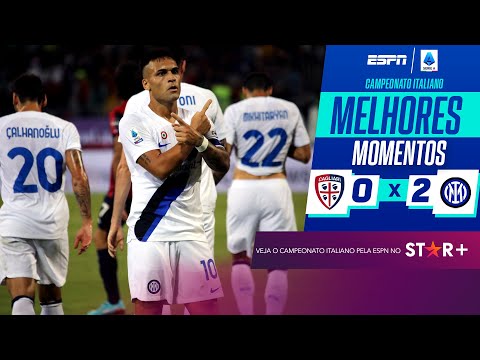 Gols e lances de Cagliari x Internazionale