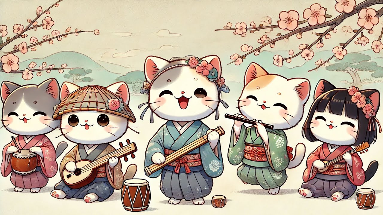 Shamisen 三味線 x Piano x Violin | Background Music for Studying or Work