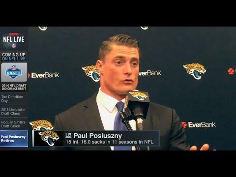 Paul Posluszny Retires After 11 NFL Seasons | NFL Live - YouTube