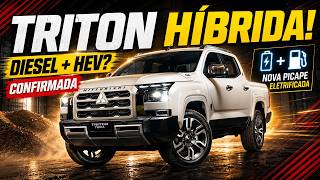 Nova Mitsubishi Triton híbrida manterá motor diesel e mira Hilux e Ranger