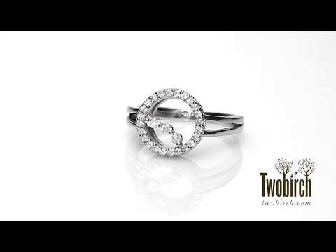 Open Circle Fashion Ring - TwoBirch - FA191-F