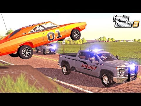 DUKE BOYS ESCAPE ROSCO & BOSS HOGG! (DUKES OF HAZARD ROLEPLAY) | FARMING SIMULATOR 2019