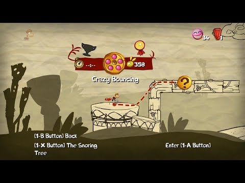 Walkthrough: Rayman Origins 100% - Desert of Dijiridoos - Crazy Bouncing