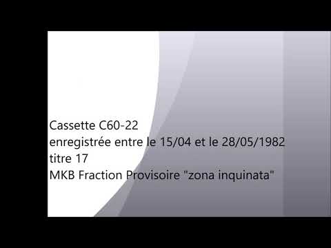 C60-22 17 MKB Fraction Provisoire "zona inquinata"