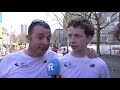 Tranen bij binnenkomst vader Rob en zoon Fabian