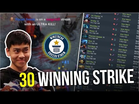 WINSTREAK RECORD - Ana Invoker 30 Winning Stream Record Amazing Gameplay | Dota 2