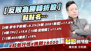 【反敗為勝轉折股】點點名…【3號-矽光子設備】【 8號-3081聯亞】【9號-TPU】【10號-記憶體】【12號-8033雷虎】#紅包行情#挑戰28000｜小武哥投資事務所｜陳武傑
