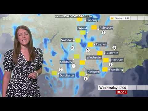 (HD) Alex Osbourne BBC ONE South Today weather April 5th 2023 - 60 fps