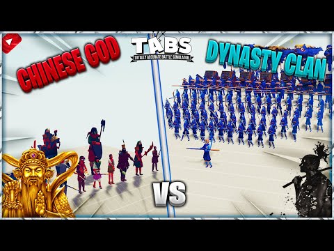 CHINESE GOS VS 100X DYNASTY CLAN // TABS Totally Accurate Battle Simulator