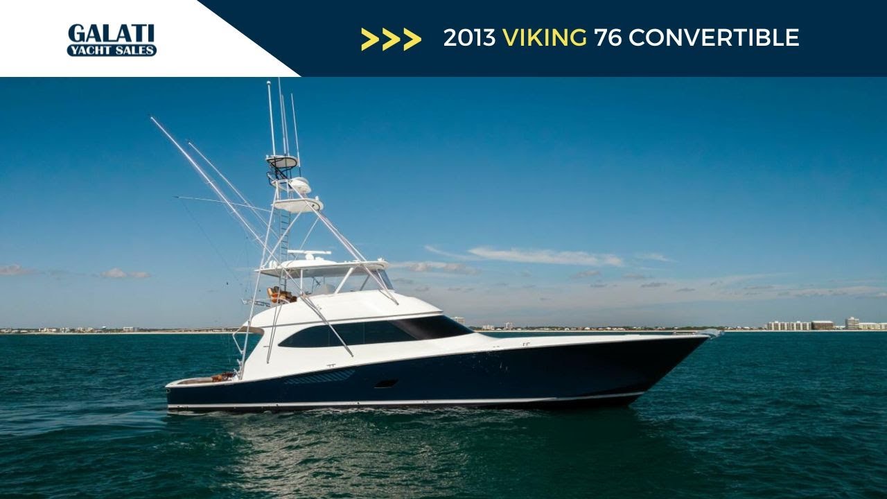 2013 Viking 76 Convertible Reel Fire Yacht For Sale