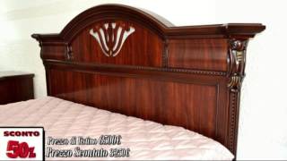 Camera matrimoniale classica -camera da letto in legno colore Noce scuro