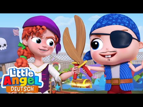 Die Piraten-Babysitterin | Mama und Papa gehen heute aus | Little Angel Deutsch - Kinderlieder