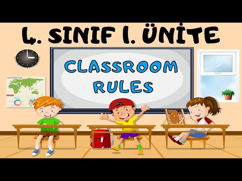 4. Sınıf İngilizce 1. Ünite Classroom Rules (Animasyonlu Anlatım)
