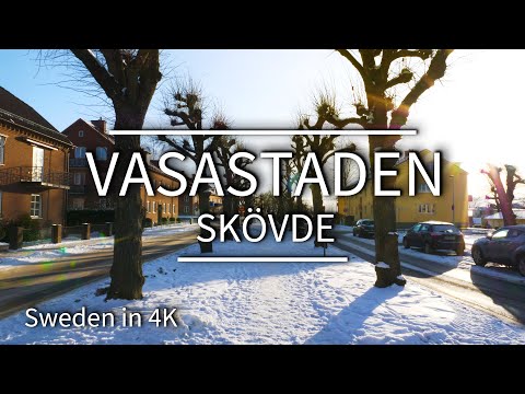 Vasastaden - Skövde・Videowalk in a Swedish small town