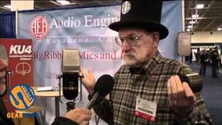 Video thumbnail for AEA KU4: Hyper-Cardioid Ribbon Microphone Kicks It New Old School At AES 2010 (Video) by gearwire
