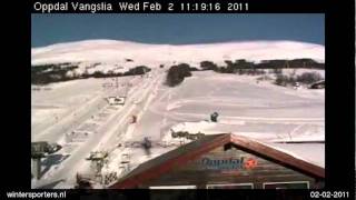 preview picture of video 'Oppdal Oppdal - Vangslia 2 webcam time lapse 2010-2011'