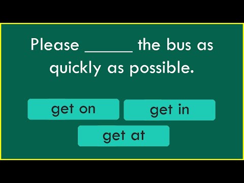 Phrasal Verbs with GET quiz: get by, get across, get through, get through, get up...