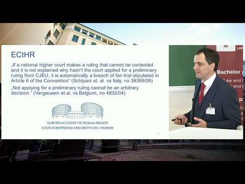 Dr. Carri Ginter “Legal implications of not asking for preliminary rulings by the highest courts”