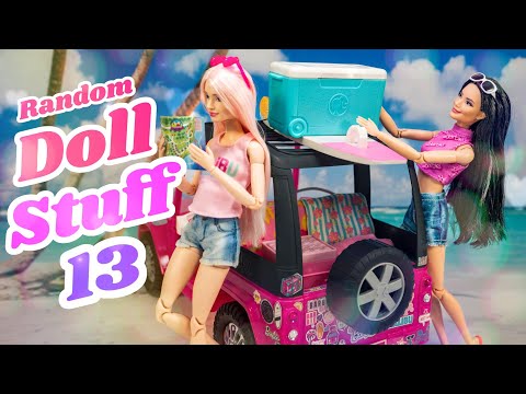 Random Doll Stuff 13: Barbie Locker, Mini Dream House, Beach Car and More