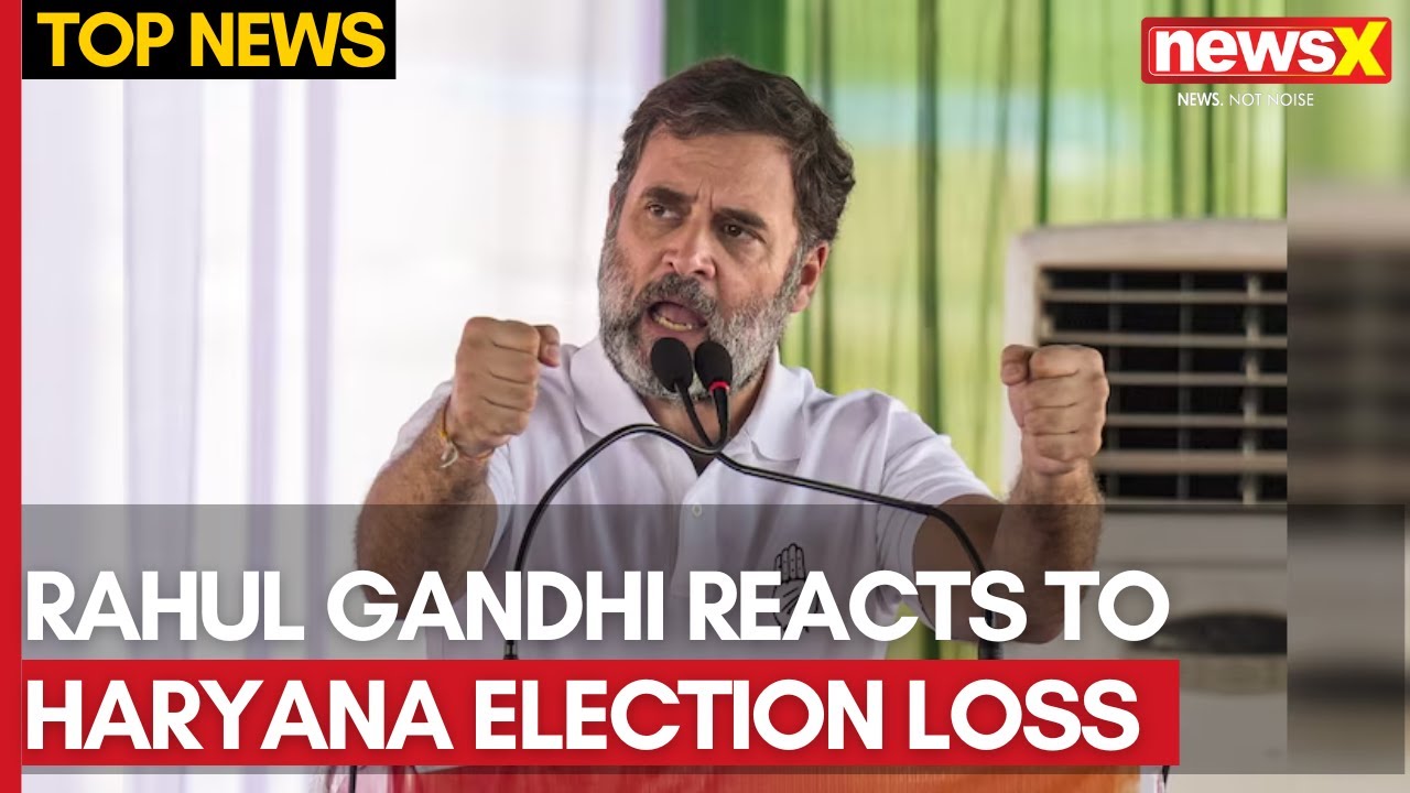 Rahul Gandhi Reacts to Haryana Election Loss | Celebrates Victory in Jammu & Kashmir | NewsX