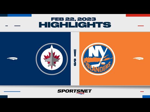 NHL Highlights | Jets vs. Islanders - February 22, 2023