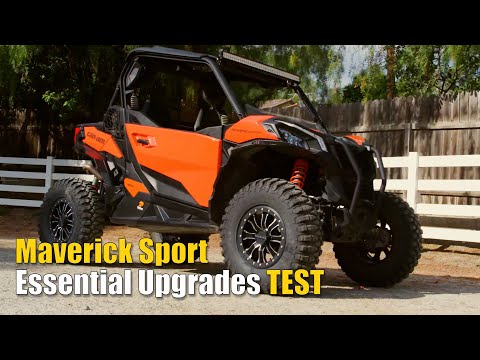 Can Am Maverick Sport Essential Upgrades Test Review