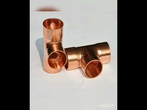 Bevelled end elbow fitting copper butt-weld elbow