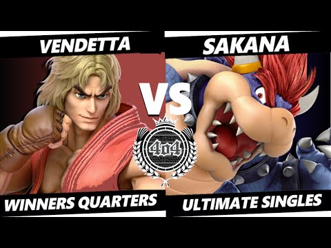 4o4 Smash Night 64 - Vendetta (Ken) vs 4Lynn| Sakana (Bowser) - Winner Quarter-Final