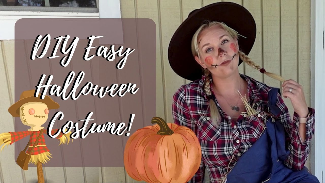 DIY Easy Halloween Costume! | DIY Scarecrow Costume